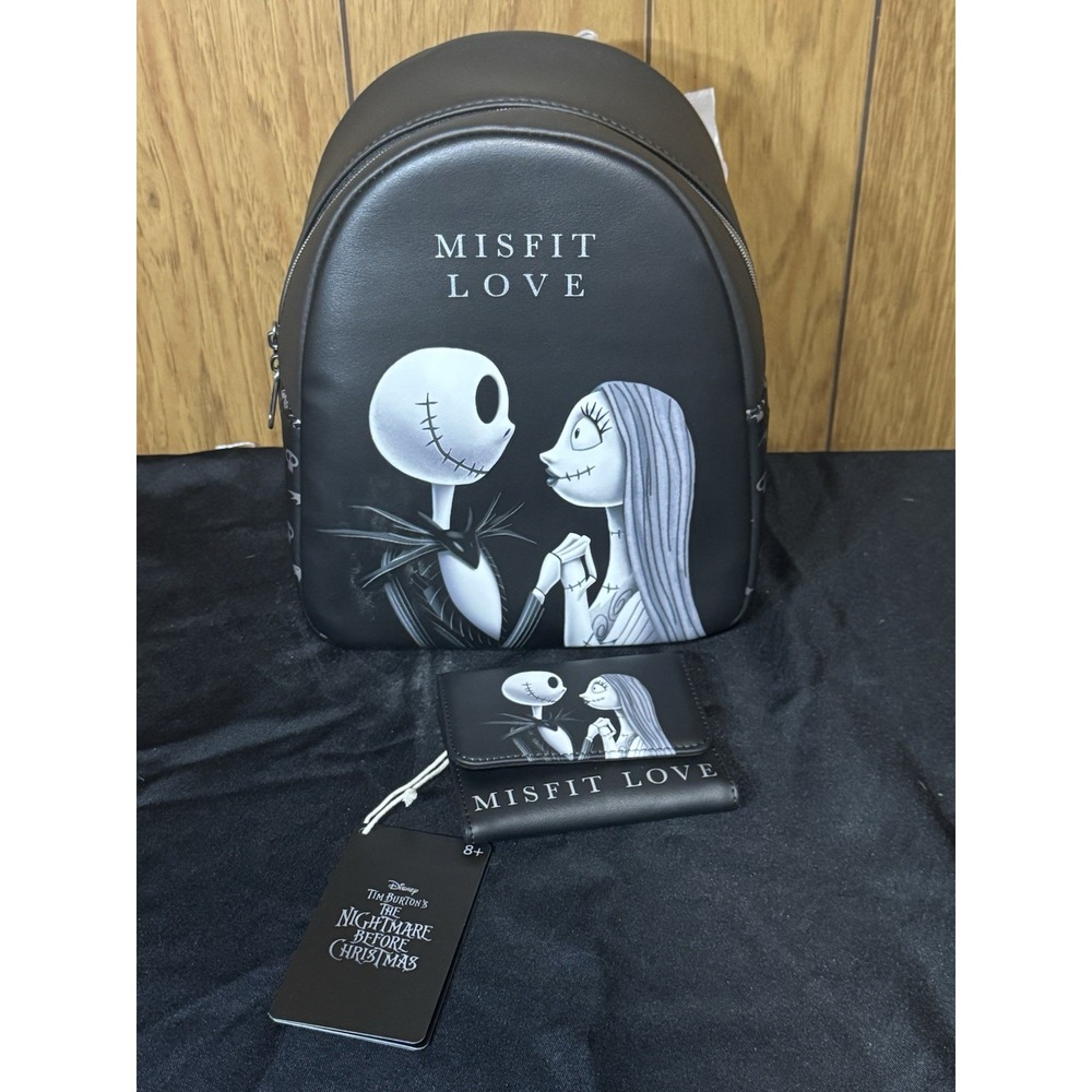 Loungefly‎ The Nightmare Before Christmas Mini Backpack And Wallet  Set